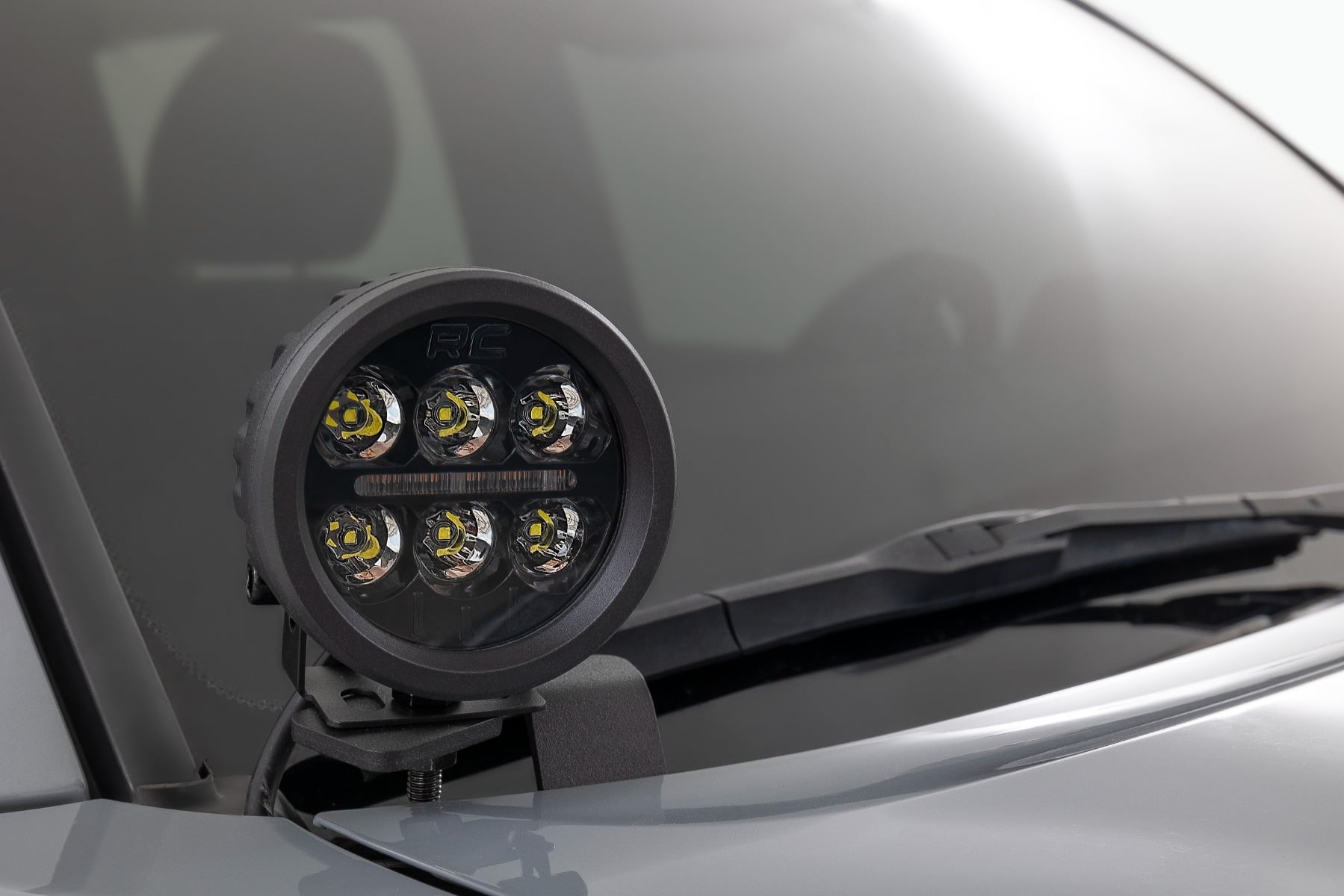 LED-Beleuchtungsset | Grabenmontage | Black Series Round | 3,5 Zoll | Gelbes Tagfahrlicht | Toyota Tacoma (2016–2023) — Bild 7