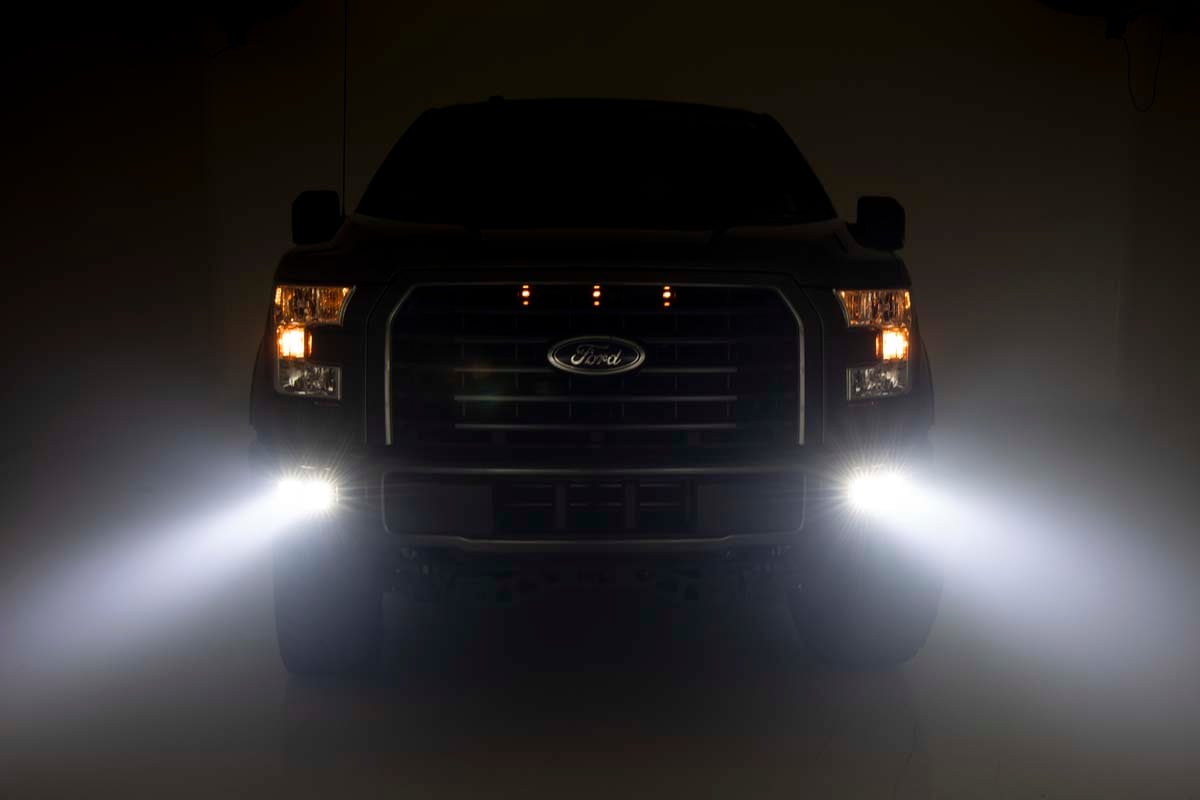 LED-Beleuchtungsset | Nebelscheinwerferhalterung | Doppelpack 2 Zoll, schwarz | SAE | Ford F-150 (15–17) — Bild 4