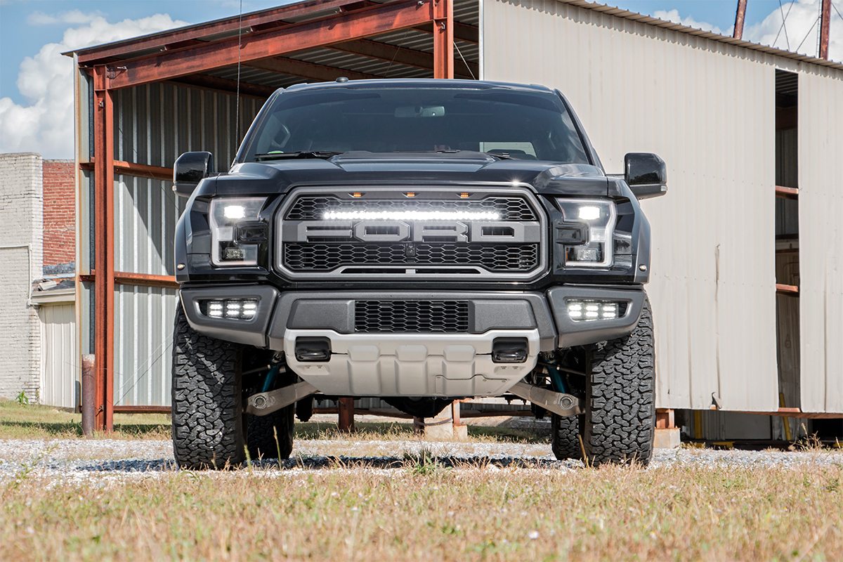 LED-Beleuchtungsset | Kühlergrill-Montage | 30" Schwarz, einreihig | Ford Raptor 4WD (17–20) — Bild 4