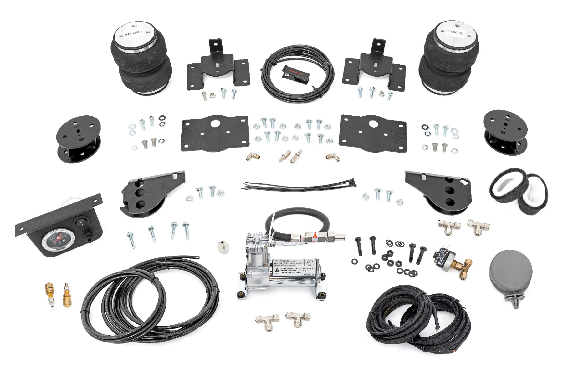 Luftfeder-Set mit Kompressor | 4-Zoll-Lift Kit | RAM 1500 2WD/4WD (2009–2018 & Classic)