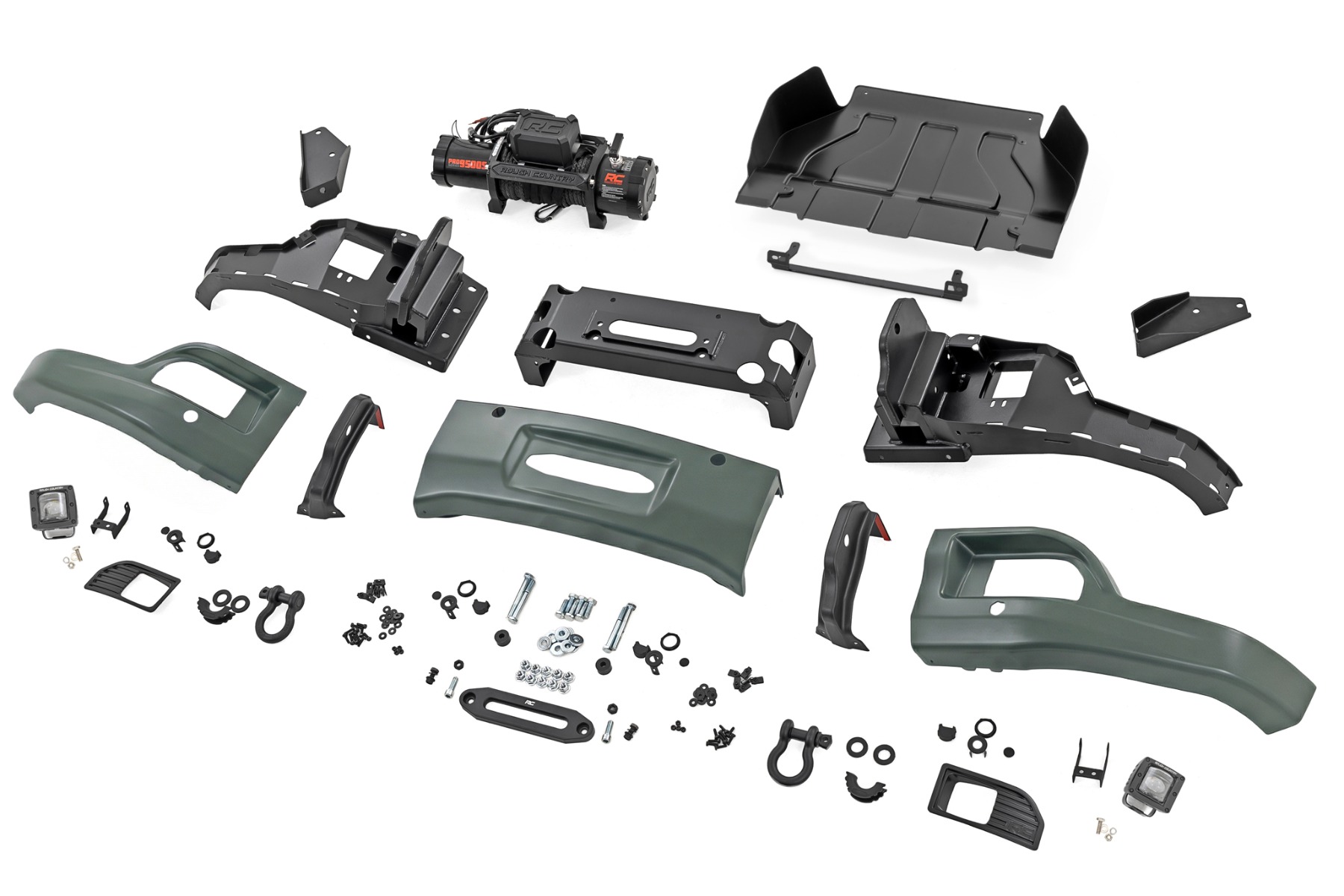 Front FXS Bumper | 12000S | GBD Cypress Gray | Chevy Silverado 1500 (23-26) — Bild 6