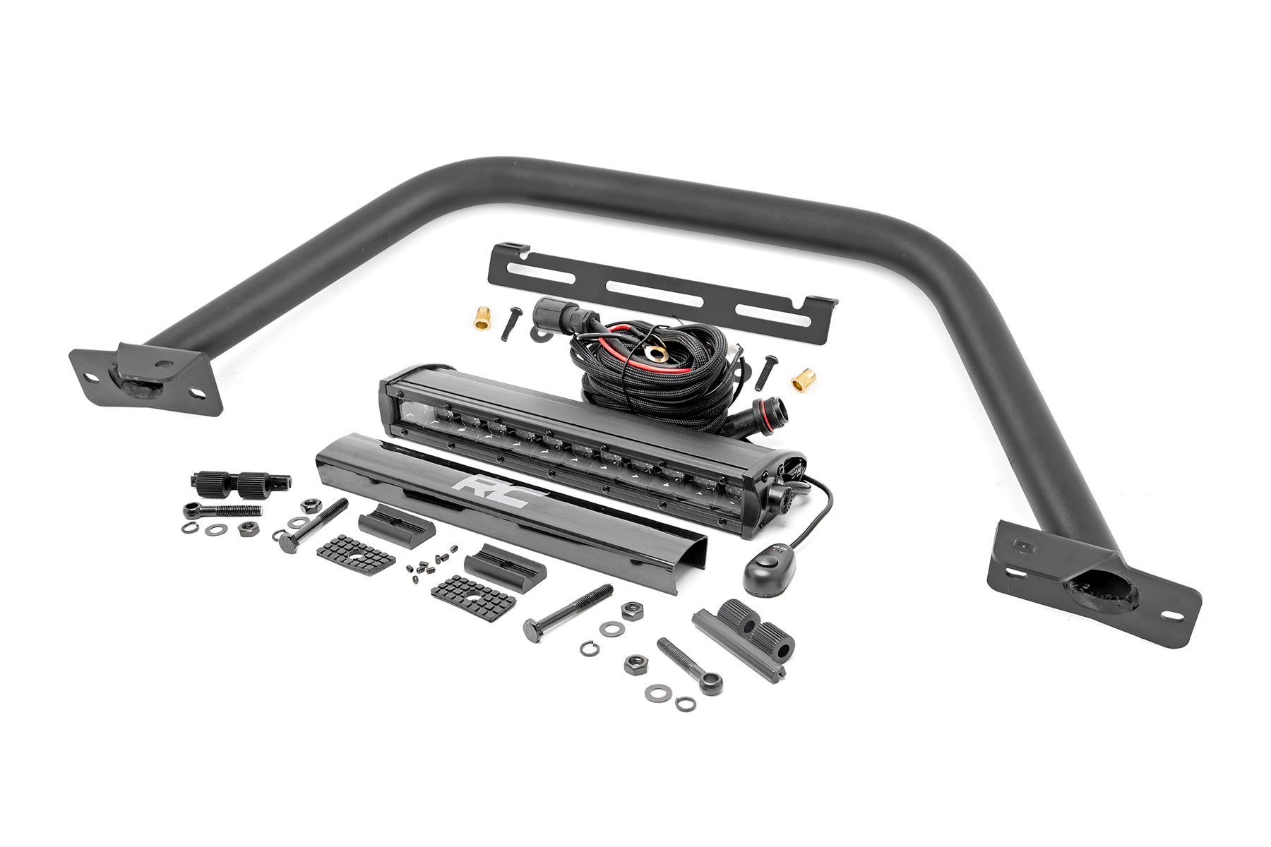 Safari Bar | 12" LED Light Bar | Black | Single Row | OE Modular Steel | Ford Bronco (21-26)