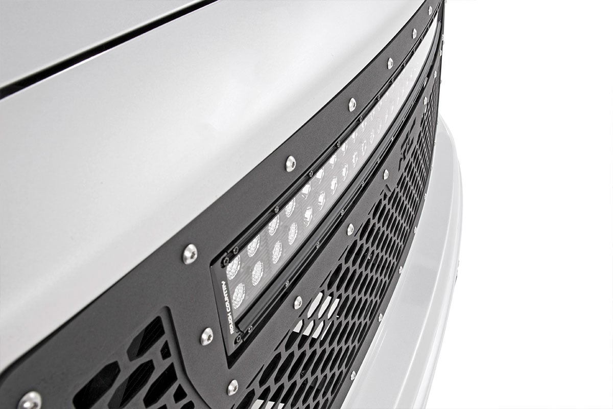 Mesh Grille | 30" Dual Row LED | Black | GMC Sierra 1500 2WD/4WD (2014-2015) — Bild 6