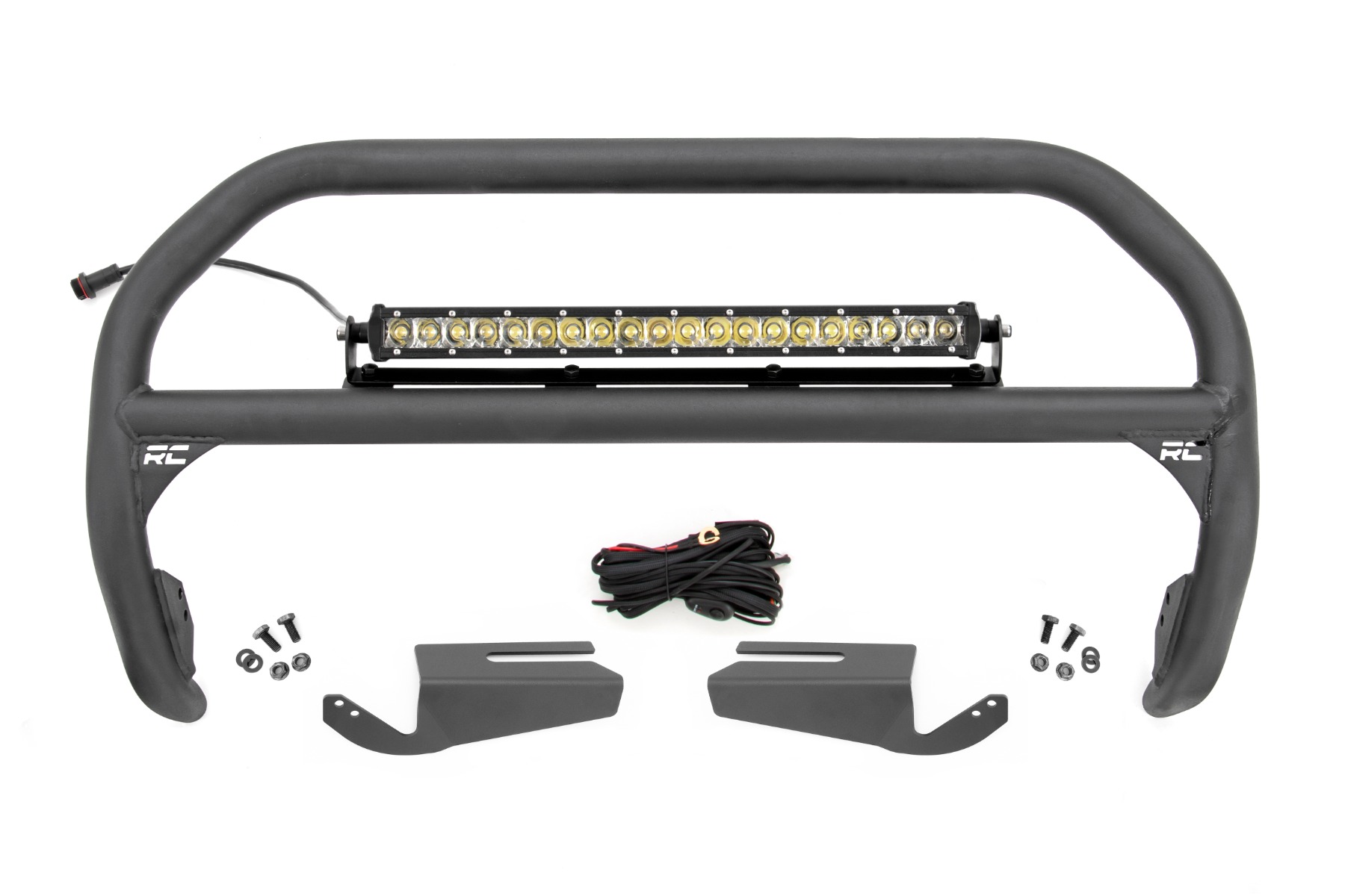 Frontschutzbügel | 20 Zoll, verchromt, einreihige LED-Beleuchtung | OE Modular Steel | Ford Bronco (21–26)