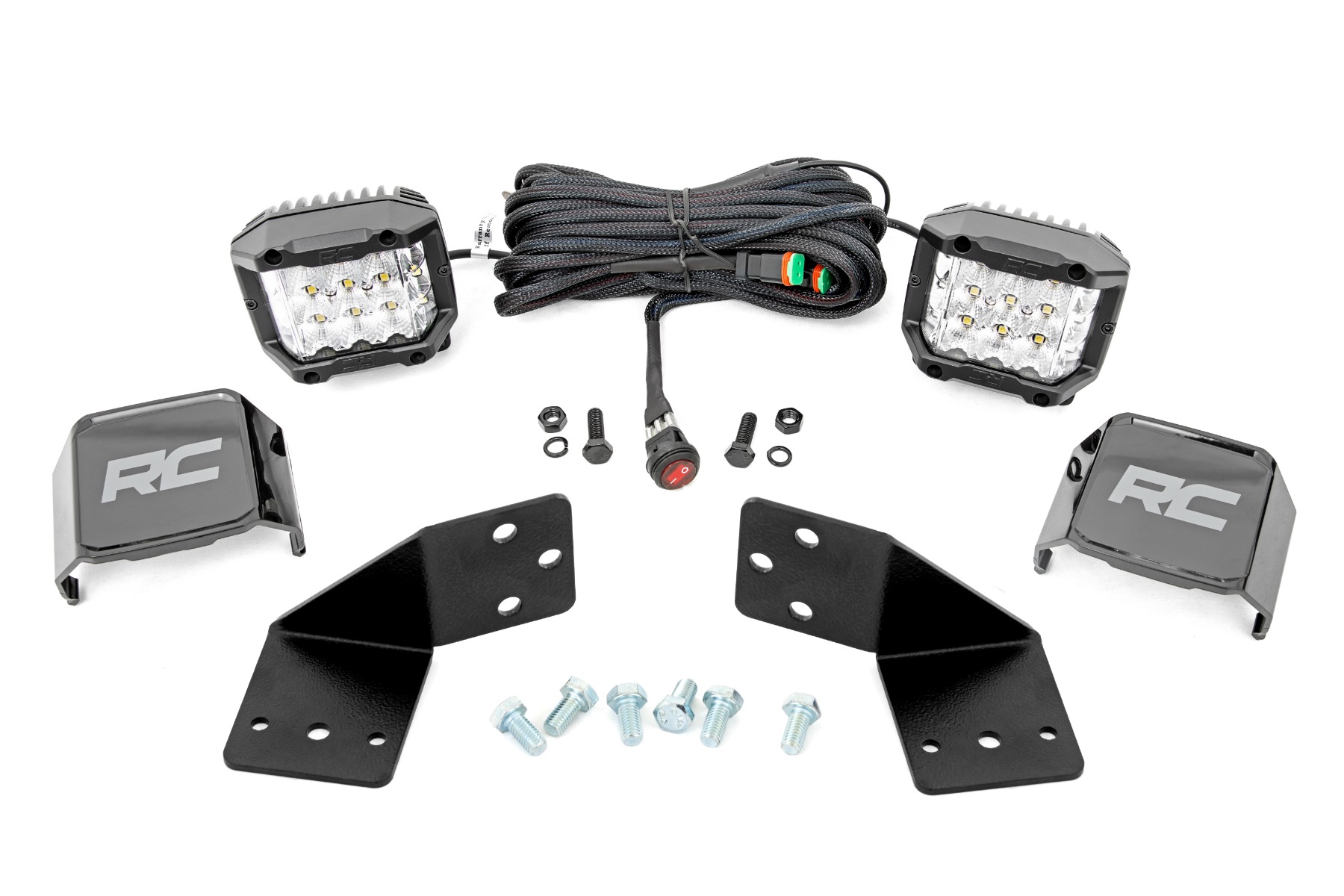 LED-Beleuchtungsset | Heckmontage | 3 Zoll Chrom-Paar | Weitwinkel | CFMOTO UFORCE 1000