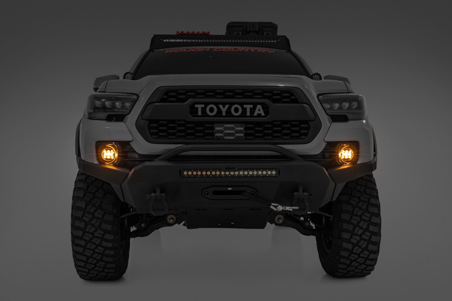 LED Fog Light Kit | 3.5 Inch Round Black Series | Amber DRL | Toyota Tacoma (16-23) — Bild 2