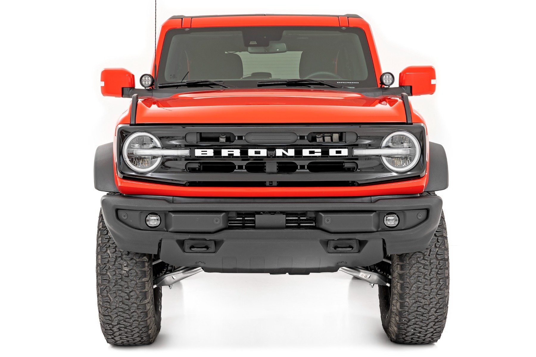 LED-Beleuchtungsset | Einbau in die Seitenleiste | 3,5 Zoll Schwarzes, rundes Paar | Gelbe Tagfahrleuchten | Ford Bronco (21–26) — Bild 3