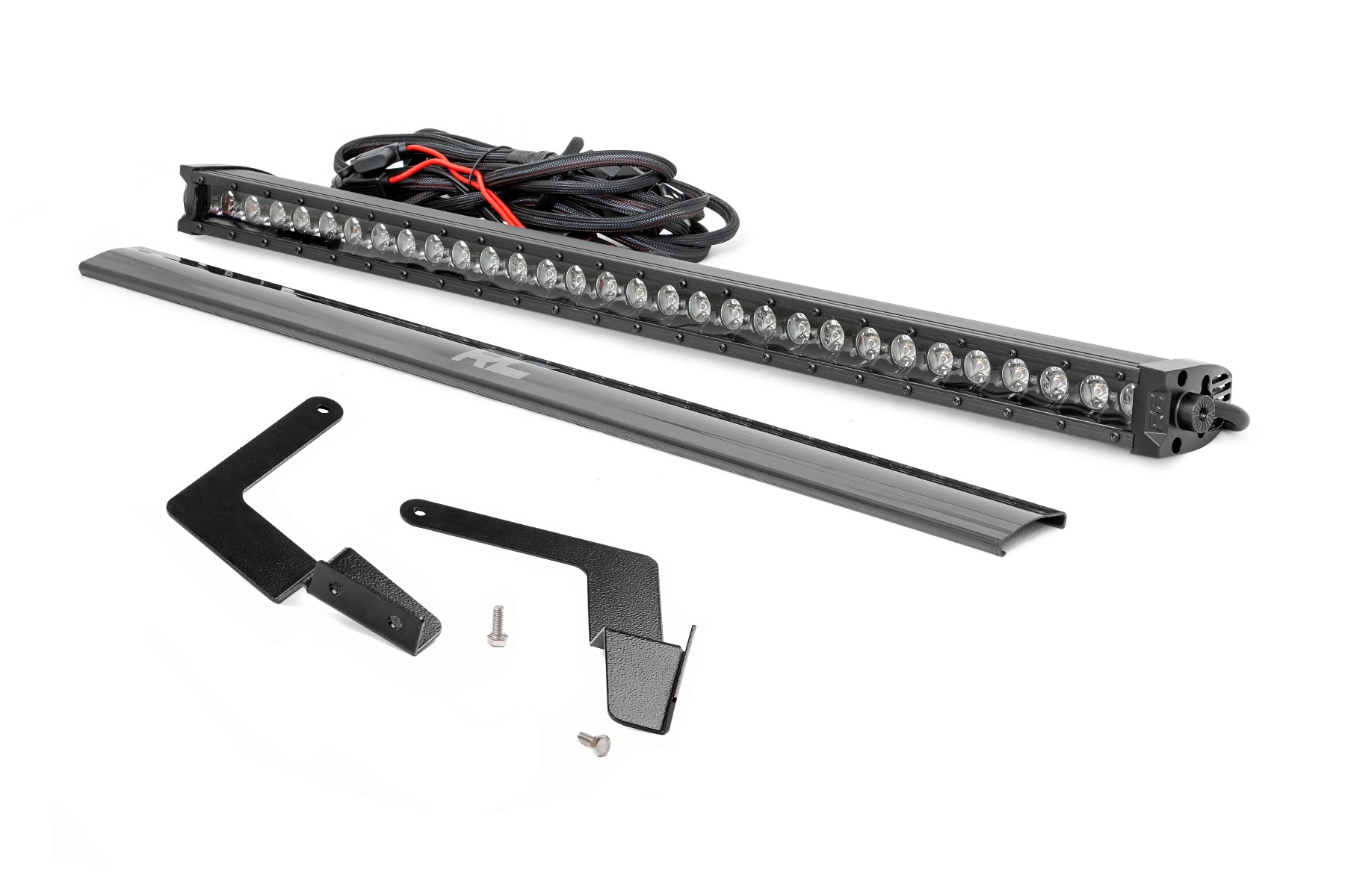 LED-Beleuchtungsset | Montage am unteren Kühlergrill | 30 Zoll Schwarz, einreihig | Weiße Tagfahrleuchten | Toyota Tacoma (16–23)