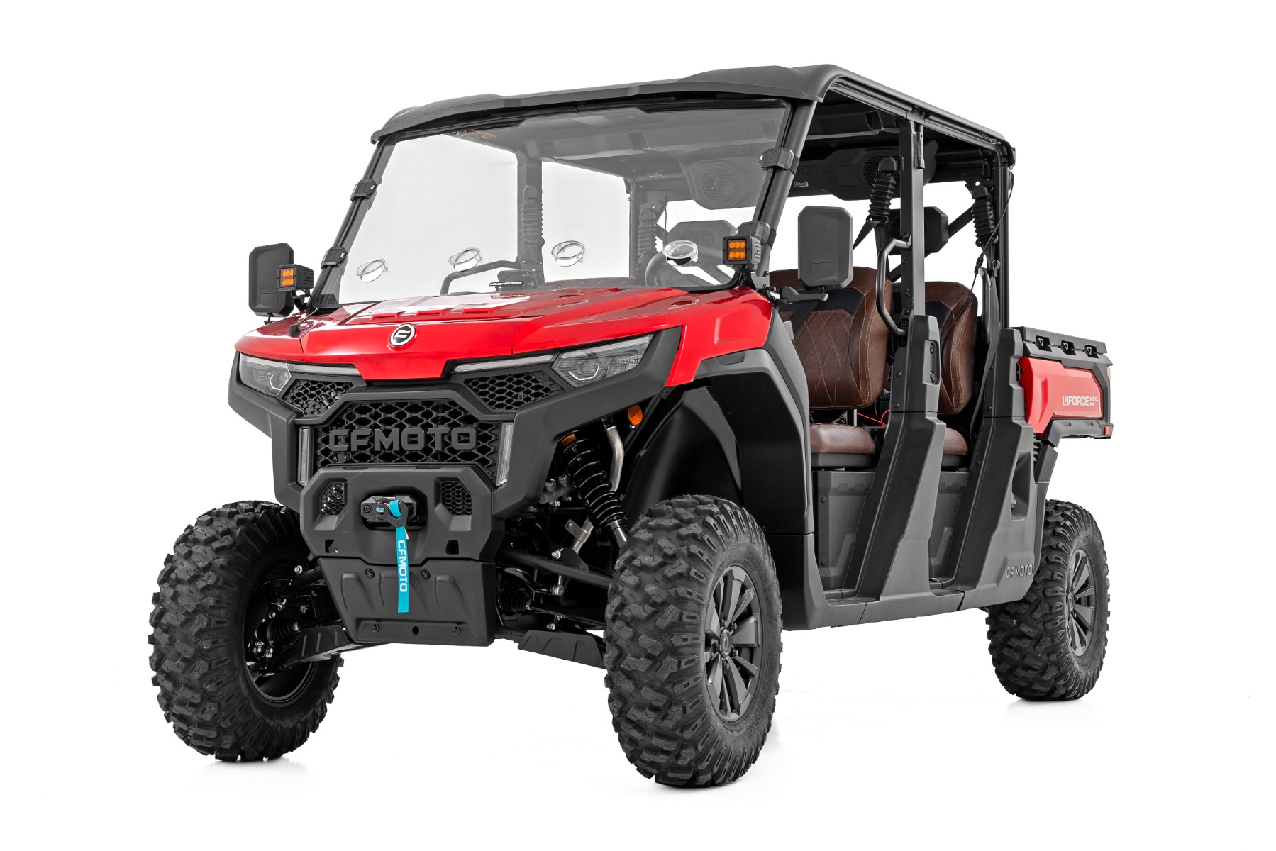 Vollverglaste Windschutzscheibe mit Belüftung | Kratzfest | CFMOTO UFORCE U10 Pro — Bild 3