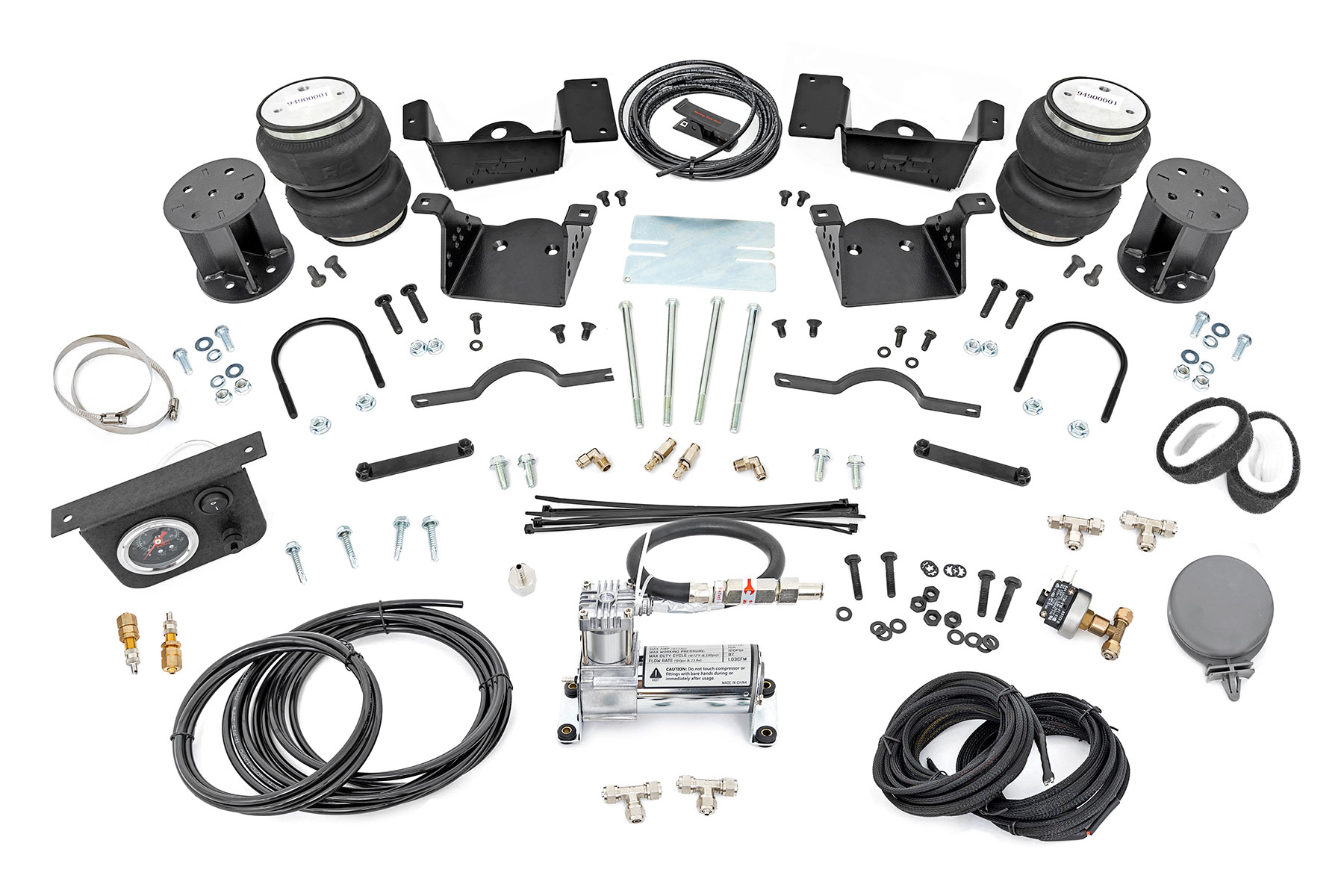 Luftfeder-Set mit Kompressor | 3–5-Zoll-Lift Kit | Chevy/GMC 2500HD/3500HD (20–26)