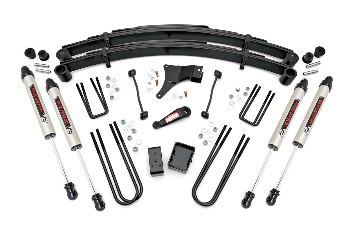6-Zoll-Lift Kit | Distanzblöcke hinten | V2-Stoßdämpfer | Ford F-250/F-350 Super Duty 4WD (1999)