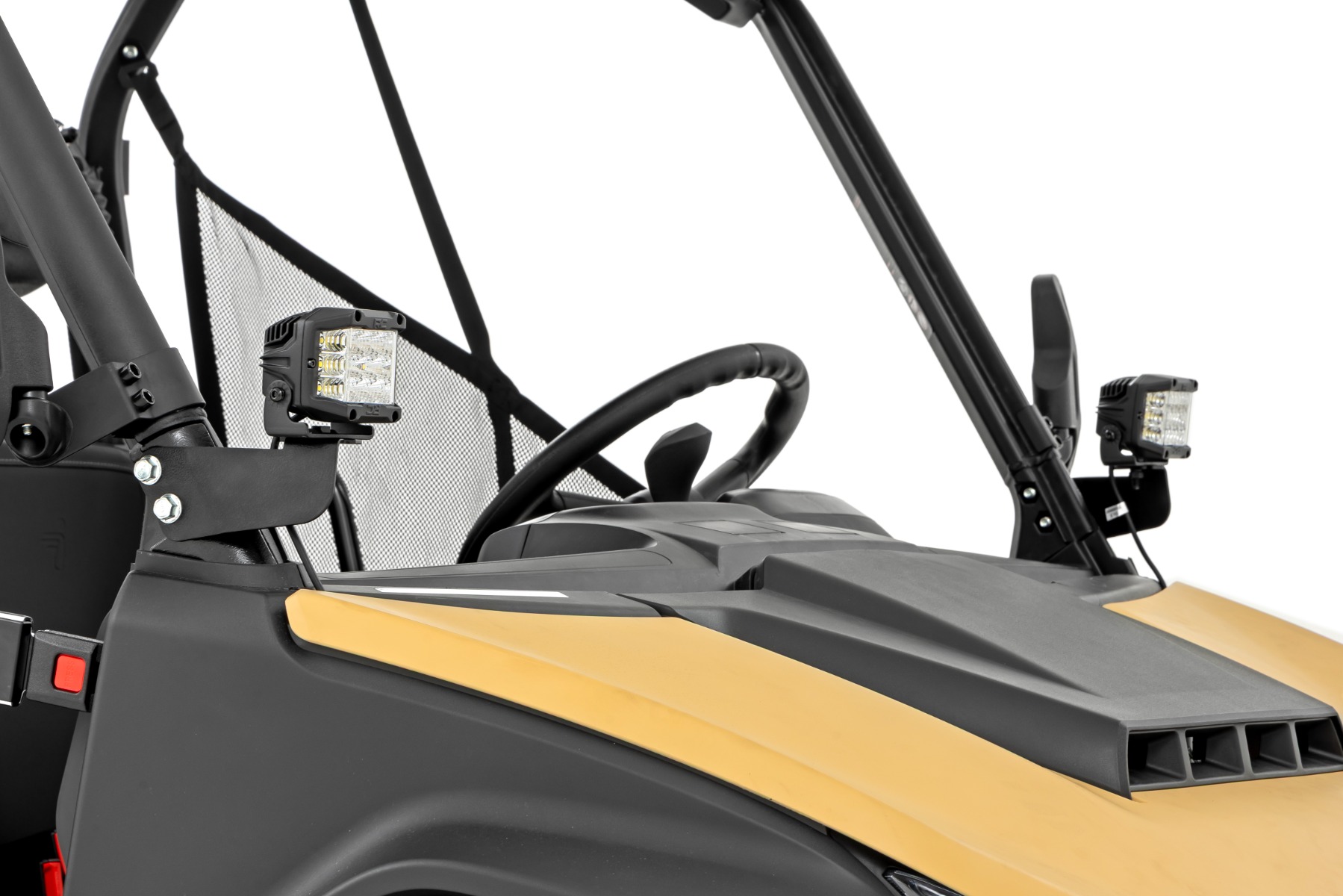 LED-Beleuchtungsset | Frontmontage | 2 Zoll Schwarz (Paar) | Gelbes Tagfahrlicht | Segway 570 F — Bild 2