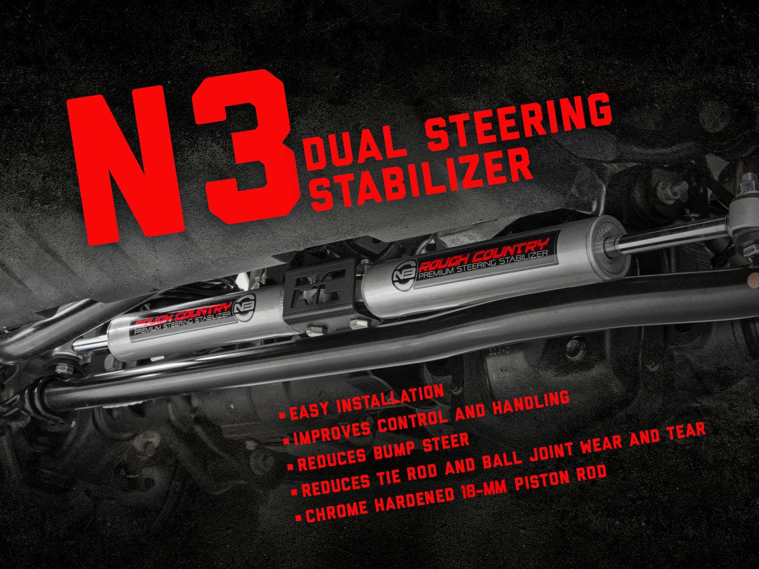 N3-Lenkungsstabilisator | Doppelausführung | Chevy/GMC K10 Pickup & SUV/K5 Blazer (69–91) — Bild 2