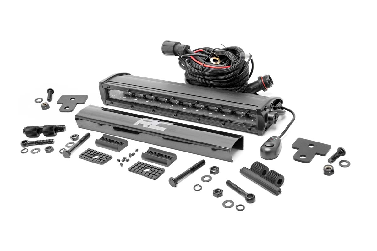 LED-Leuchte | Stoßstangenmontage | 12 Zoll Schwarz, einreihig | Can-Am Defender HD 8/HD 9/HD 10
